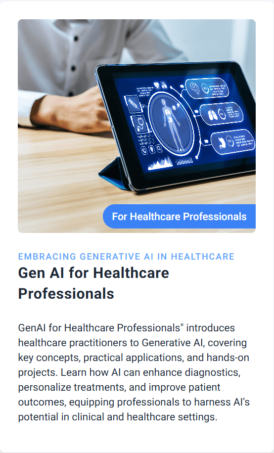 Generative AI for Healthcare Professionals - Image 1